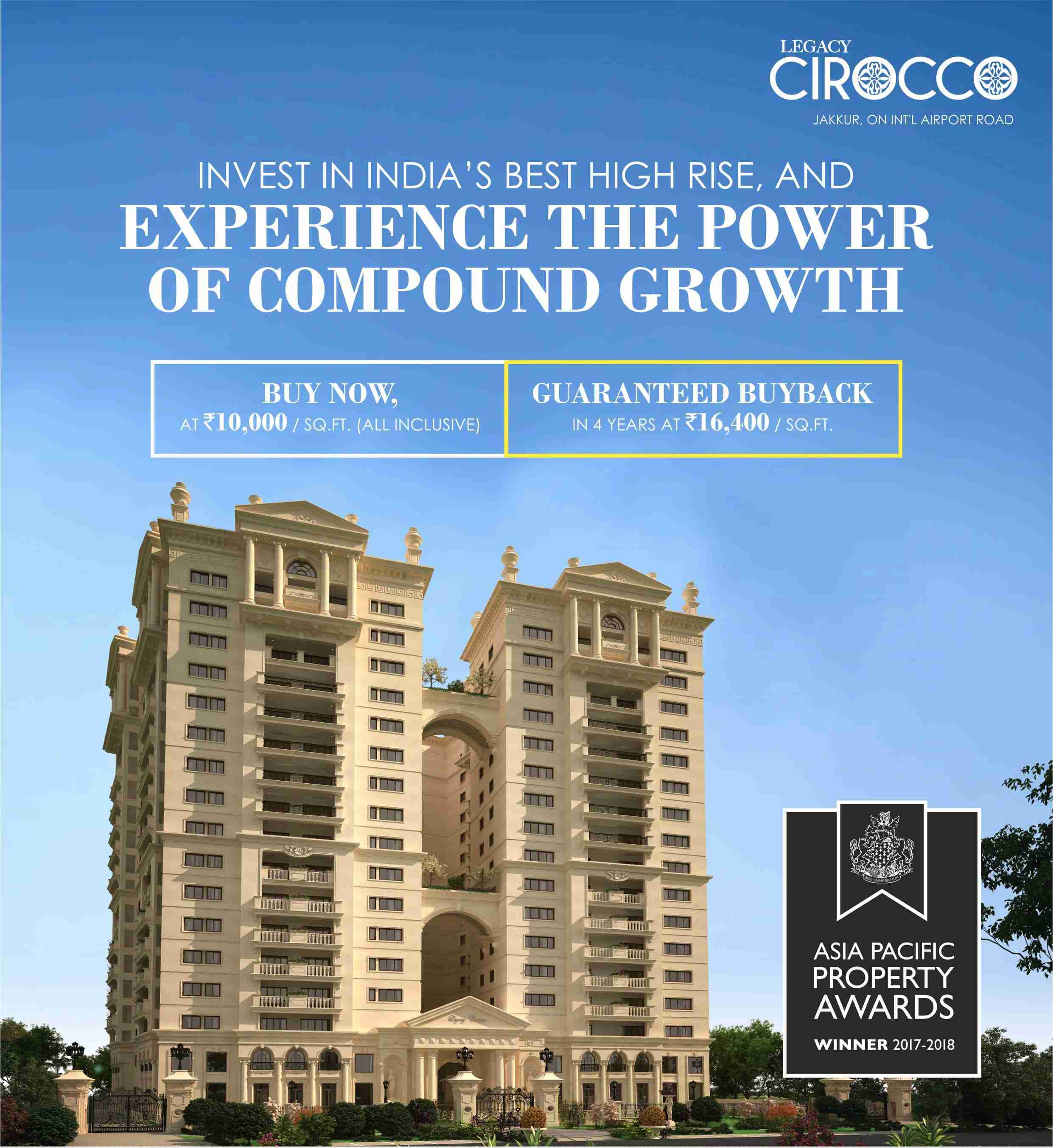 Legacy Cirocco Offers Guaranteed Buyback On India's Best High Rise